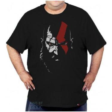 Imagem de Camiseta Kratos God Of War Grande Plus Size Gamer Nerd Jogo - KING OF 