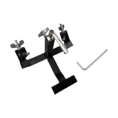 Imagem de Almencla Suporte para pedal Cowbell Suporte para címbalo de bateria Acessório para instrumento musical Suporte para pedal Cowbell Suporte para bateria