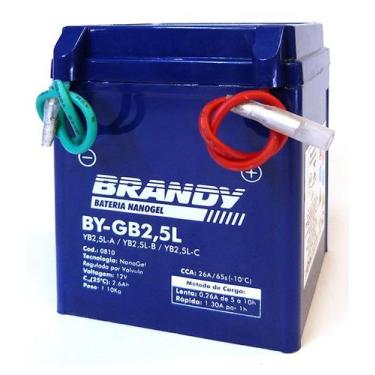 Imagem de Bateria NanoGel Brandy - Para Moto CG 125 Titan 125 C 100 Biz KS