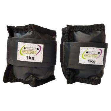 Imagem de Caneleira / Tornozeleira 1 KG - Exercise Sports, Preto