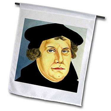 Imagem de 3dRose fl_83116_2 Martinho Lutero, Reformer alemão, gravação HI13 PRI0278 Prisma Bandeira de jardim, 45,72 x 68,56 cm