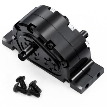 Imagem de WEFEINO Aluminum Alloy Transfer Case 12T/24T DIY Gearbox Kit Upgrade Parts for 1/14 Tamiya Trailer Tractor Truck Car