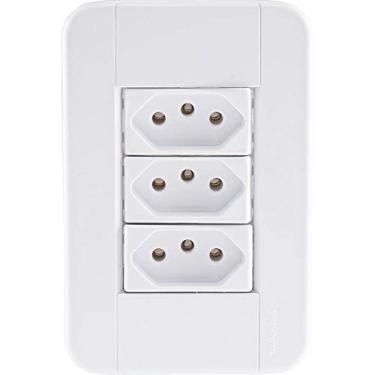 Imagem de CONJUNTO 3 TOMADAS 2P+T 10A/250V TABLET BRANCO