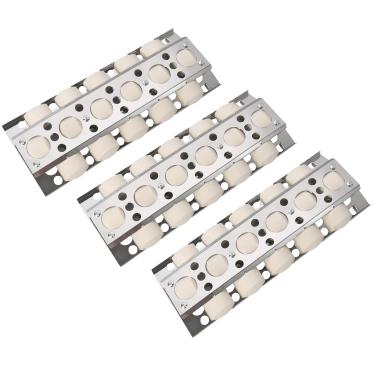 Imagem de GasSaf Substituição de placa de calor para modelos selecionados de churrasqueira a gás turbo, placa térmica de aço inoxidável de 41,9 cm, 3 peças, barraca térmica, tampa do queimador, barra de vaporizador e barra de aromatizador (41,2 x 16,5 cm) (3 peças)