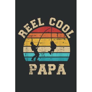 Imagem de Reel Cool Papa Dad Fishing Vintage Retro: Daily Planner Notepads - To Do List with Priorities, Notes, Meals and Water Intake Tracker, 100 Pages