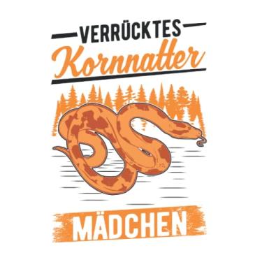 Imagem de Kornnatter Notizbuch: Verrücktes Kornnatter Mädchen / 6x9 Zoll / 120 karierte Seiten