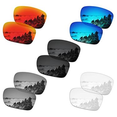 Imagem de SmartVLT Conjunto de 5 lentes de reposição masculinas para Oakley Split Jacket OO9099 Pacote combo de óculos de sol S01