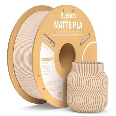 Imagem de Filamento para impressora 3D ELEGOO Matte PLA Beige 1,75 mm 1 kg