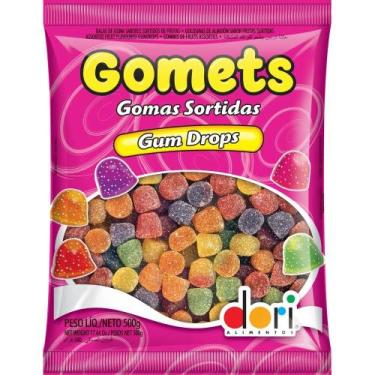 Imagem de Bala Dori Gomets Sino Gomas Sortidas Gum Drops 500g
