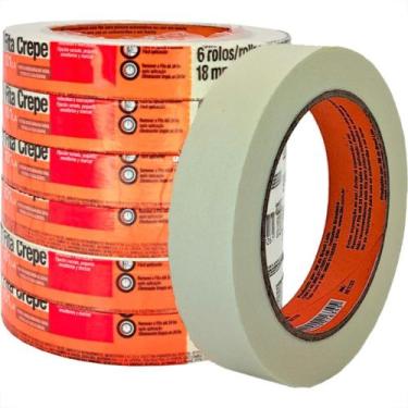 Imagem de Fita Crepe 3M 101 La 18Mm X50M - Kit C/6 Pecas