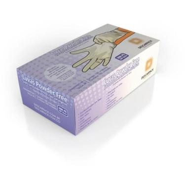 Imagem de Luva de Látex Powder Free Descarpack M Sem Pó 100 Unidades
