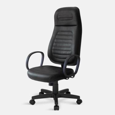 Imagem de Cadeira Presidente Extra Belluno Giratória Relax com Braços - Flex Cad