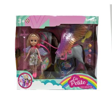 Imagem de Boneca La Petite com Unicórnio e Acessórios - Brink+