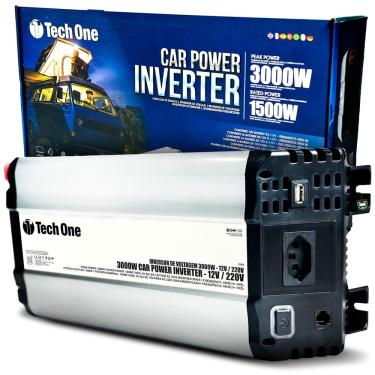 Imagem de Inversor Tensão 3000W 12V p/ Tomada 220V Usb Conversor Carro