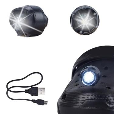 Imagem de chefensty Tamancos De Led Recarregáveis Para Sapatos, 2 Peças, Faróis Crocodilo, 72 Horas No Escuro, Passear Com O Cachorro, Camping Prático, Presentes Corrida Noturna
