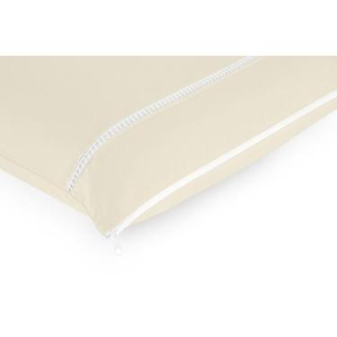 Imagem de Kit 5 Fronhas 200 Fios Ponto Palito Com Ziper Hotel Pousada Airbnb - G