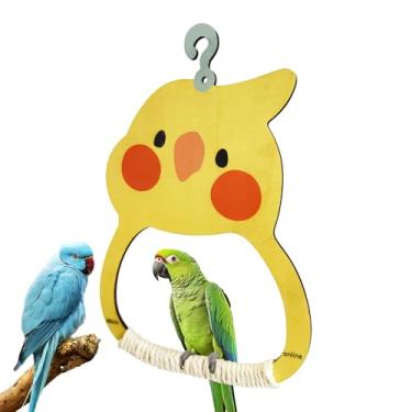 Imagem de Balanço Para Papagaios | Brinquedo Balanço Para Gaiola de Papagaios - Poleiro De, Acessórios Para Roer Coloridos Com Exercitador De Bico Para Calopsita, Aratinga E Agapornis