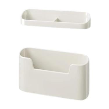 Imagem de rockible Exibição vertical de Rackets de Rackets de Badminton montada em parede com caixa de bolas, Rack de exibição de pingpong de suporte elegante para casa, 1 Conjunto