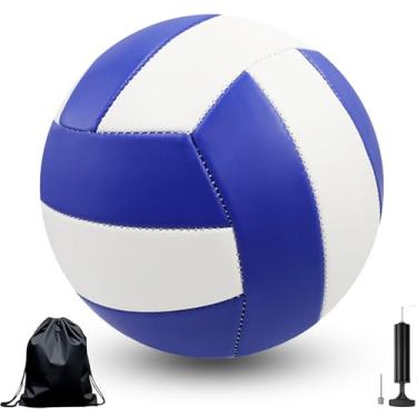 Imagem de HolyElks Voleibol, bola de vôlei para meninas ao ar livre ou brincar na praia, vôlei macio tamanho oficial 5 com agulhas de bomba, bola de vôlei de praia para crianças adolescentes adultos iniciantes