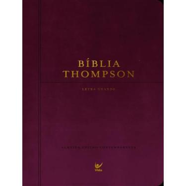 Imagem de Livro - Biblia Thompson - Letra Grande - Com Indice - Capa Luxo Vinho 