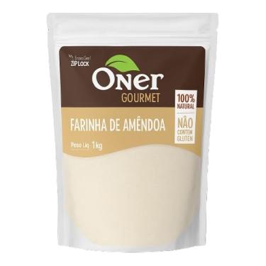 Imagem de Farinha de Amêndoa Oner 1Kg 100% Natural Sem Glúten e Rica em Proteínas para Receitas Low Carb Panificação e Doces Saudáveis Textura Fina e Sabor Suave