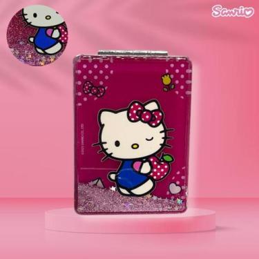 Imagem de Espelho Retrátil Hello Kitty Compacto Maquiagem Infantil - Sanrio