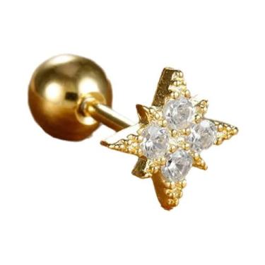 Imagem de Brincos de Argola com Corrente e Pingente de Zircônia Verde - Aço Inox