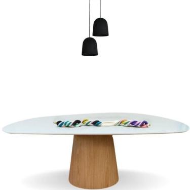 Imagem de Mesa De Jantar Cone Oval Orgânica 120x80cm