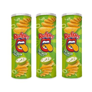 Imagem de Batata Ruffles Cream e Cebola Tubo 100g - 3 Unid