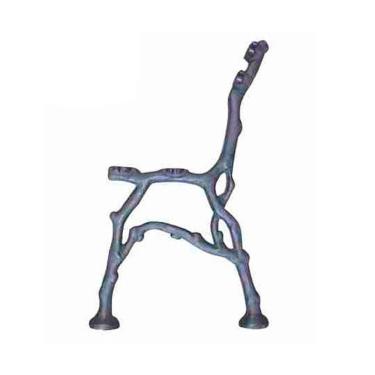 Imagem de Par Pé de Banco Praça Jardim Decoração Mineiro Ferro Fundido