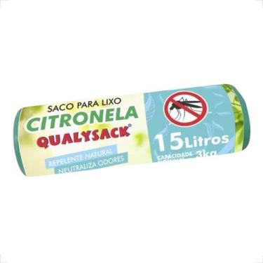 Imagem de Saco De Lixo Pia e Banheiro com Aroma Citronela 60 Un - 15L - QualySac