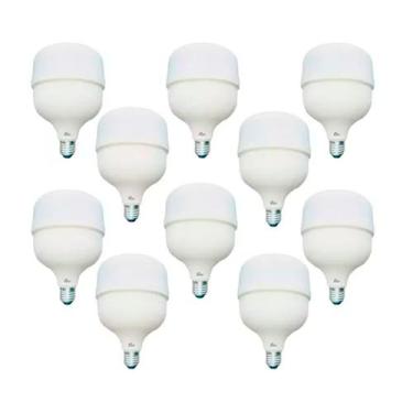 Imagem de Kit 10 Lâmpadas Led Bulbo 20w Bivolt 6500k Branca Fria Kian, Bivolt