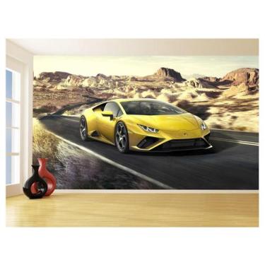 Imagem de Papel De Parede Carro Lamborghini V10 Huracan 3,5M Car200 - Você Decor