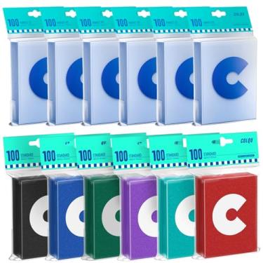 Imagem de 600ct MTG Matte Card Sleeves & 600ct Clear Card Sleeves, TCG Magic Deck Sleeve for Trading, Game Cards