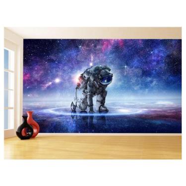 Imagem de Papel De Parede 3D Espaço Estrelas Astronauta 3,5M Nsp96 - Você Decora