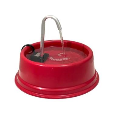 Imagem de Bebedouro Automático para Gatos e Cães com Fonte de Água 1,2 Litros (Vermelho)
