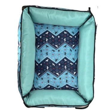 Imagem de Caminha Pet Cama Lavável Premium Com Zíper P M G Cachorro Gato Escolha a Cor (Verde,Grande Porte)