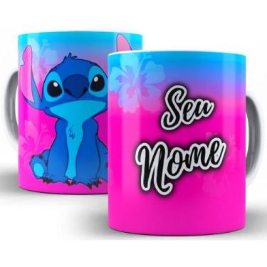 Imagem de Caneca Stitch Lilo Disney Embalada Para Pressente 325 Ml Personalizada