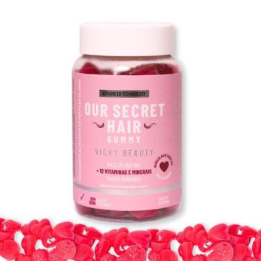 Imagem de OUR SECRET HAIR GUMMY - 12 Vitaminas e Minerais Sabor Morango (30 GOMA
