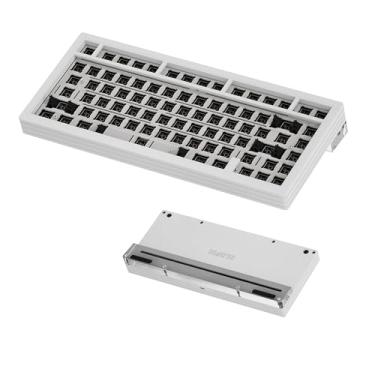 Imagem de NLOFIN Mechanical Keyboard Base,Custom Aluminum Keyboard, RGB Backlighting Suitable for Win/Mac/Gaming(White)