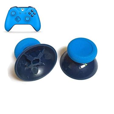 Imagem de 2 peças de boné analógico 3D Joystick para Xbox One Slim Xbox One Xbox One Controle Elite, Azul