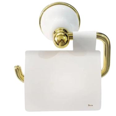 Imagem de Papeleira Deca Belle Époque Branca Com Dourado - 2021EDOBR