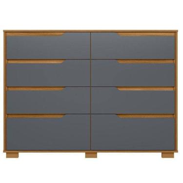 Imagem de Cômoda Gaveteiro Georgia Freijó Cinza - Moval