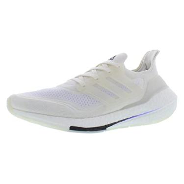 Imagem de adidas Ultraboost 21 Tênis de corrida masculino, Não tingido/branco/branco creme, 38