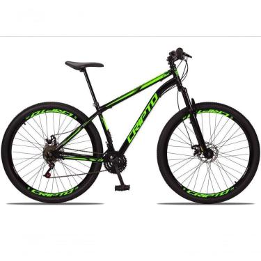 Imagem de Bicicleta Aro 29 Aço Carbono 21V Cripto Freios À Disco Quadro 17 Preto Verde