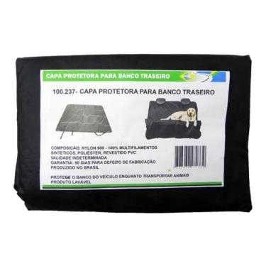 Imagem de Capa Protetora Banco Traseiro Com Dois Furos Passagem Cintos