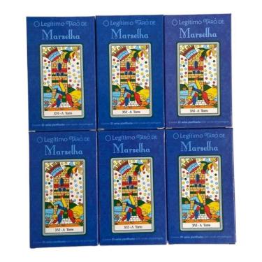 Imagem de Kit 6 O Tarô Marselha 22 Cartas Plastificadas E Man