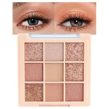 Imagem de Paleta de sombras de olhos CAKAILA Champagne Rose Gold 9 cores