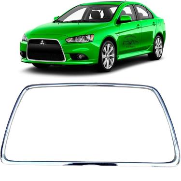 Imagem de Protetor Central Mitsubishi Parachoque Cromado