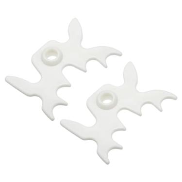 Imagem de PATIKIL Cabeça de ponte de bilhar, pacote com 2 acessórios de bilhar multifuncionais para bilhar para mesa de sinuca, branco